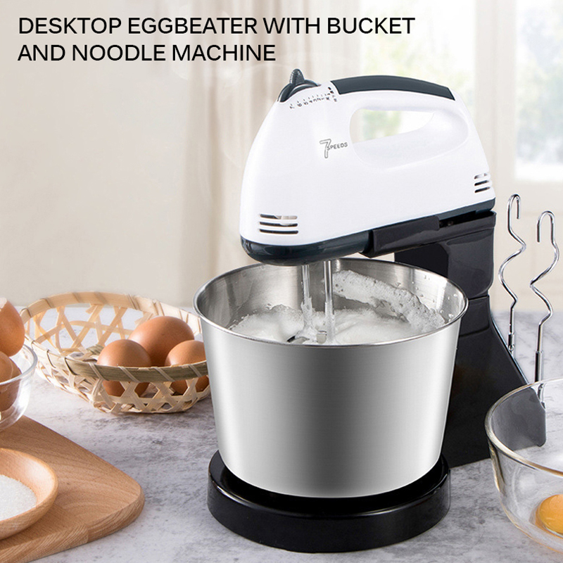 Batidor eléctrico con soporte para comida, batidor de masa para pasteles, Mezclador de alimentos, 1.7L, RU