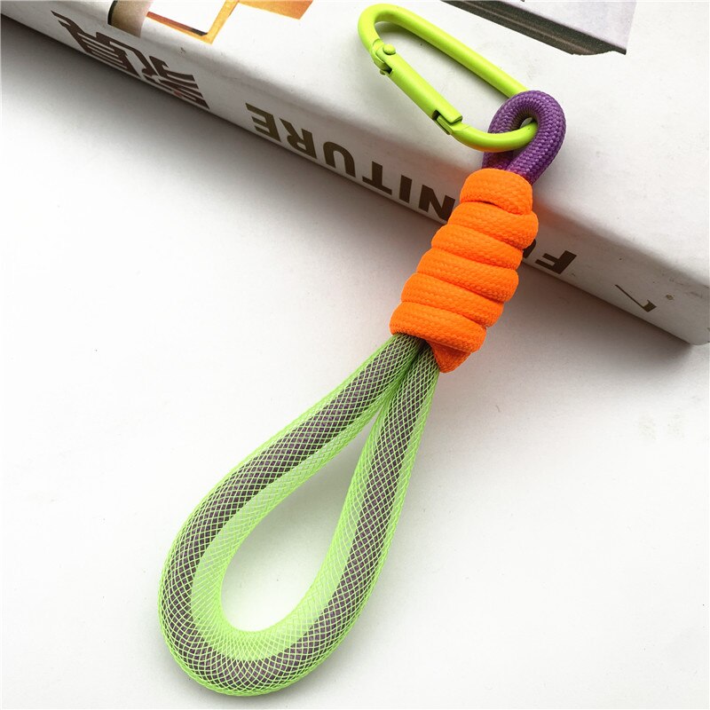 Fluoreszierende geflochtene Schlüsselband Universal- keychain Schlüsselband für schlüssel kurze Lanyards ornamente für taschen seil anhänger telefon charme: A09