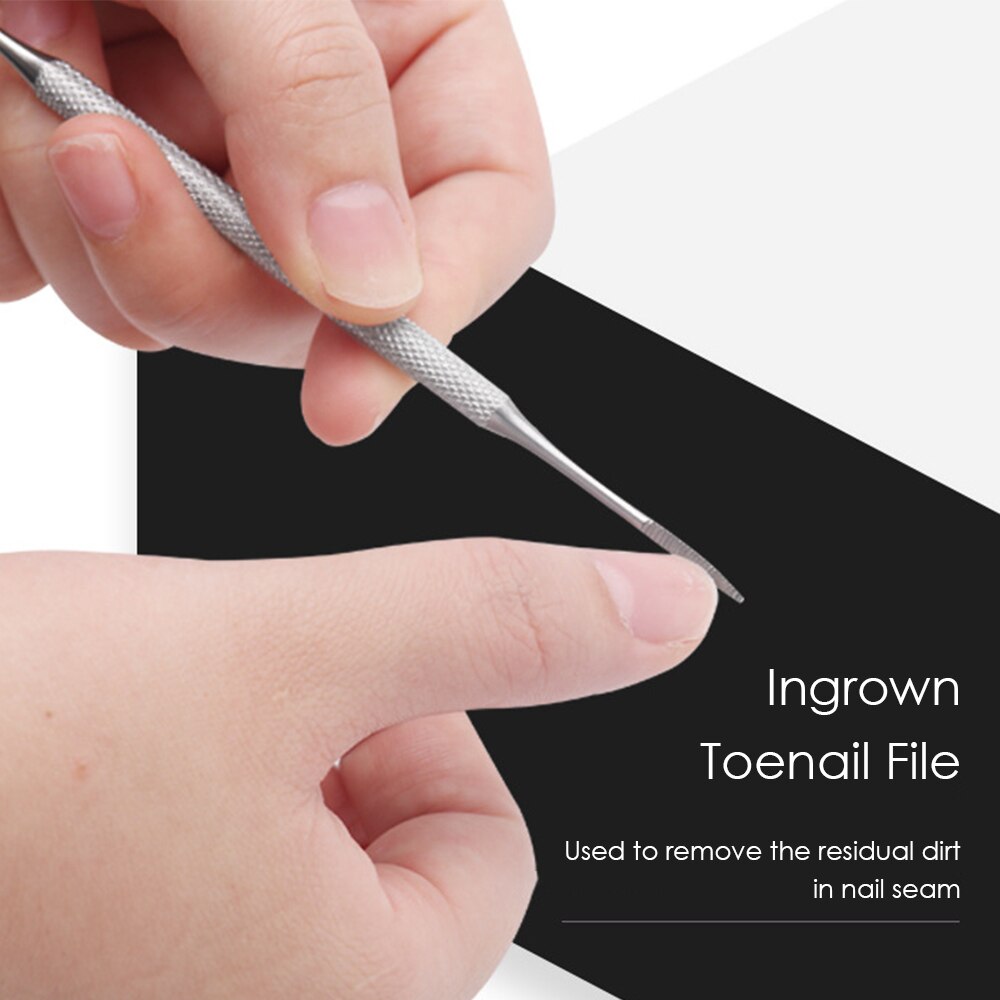 7PCS/Set Stainless Steel Toenail Correction Tool Set Pedicure Tools Home Use Nail File Corrector Foot Care Tools
