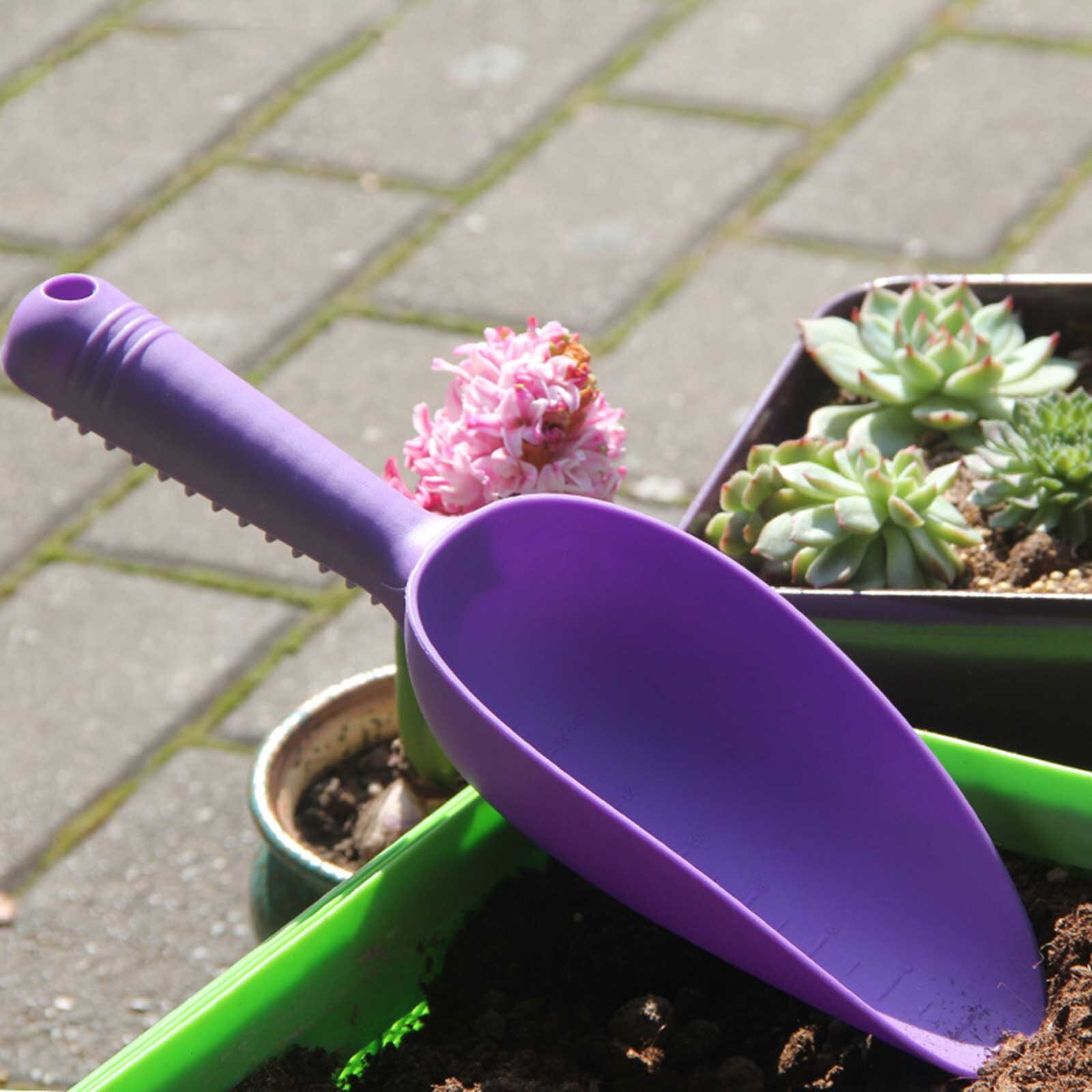 Pala de plástico para jardín, palas de mano para plantas, Multicolor, pala para flores, pala para plantas
