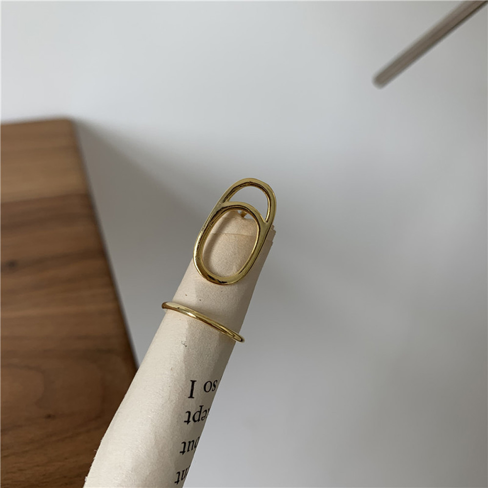 Anillos góticos de Metal para uñas finas para mujer, cubierta protectora diaria para la punta del dedo, joyería de: gold A