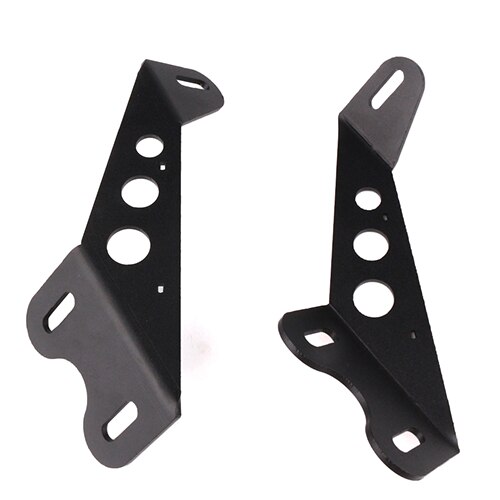 20 Inch LED Straight Stainless Light Bar Mounts Hood Mounting Bracket Fit for Jeep Wrangler JK 2007: Default Title