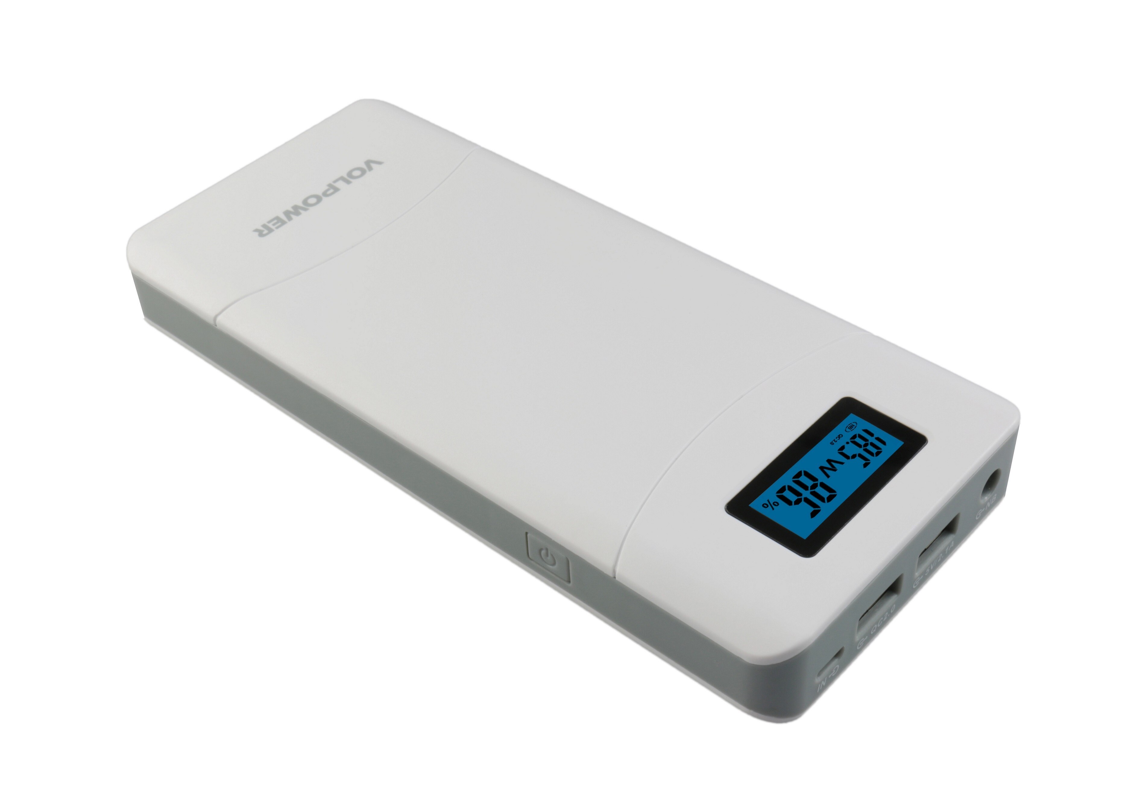 Della fabbrica 15600mAh banca di potere QC3.0 i telefoni cellulari di carica veloce DC 12V 19V 20V di alimentazione del computer portatile banche: WHITE