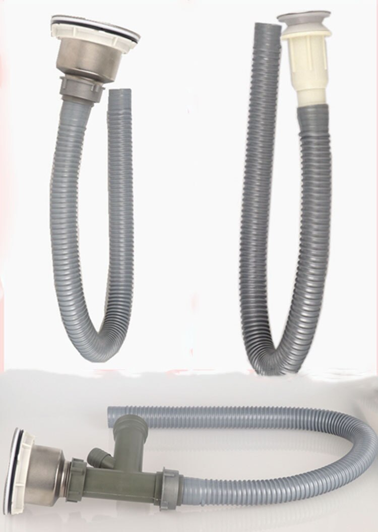 Kitchen sewer pipe length longer washbasin sewer fitting sink sewer pipe drain pipe hose anti-odor.