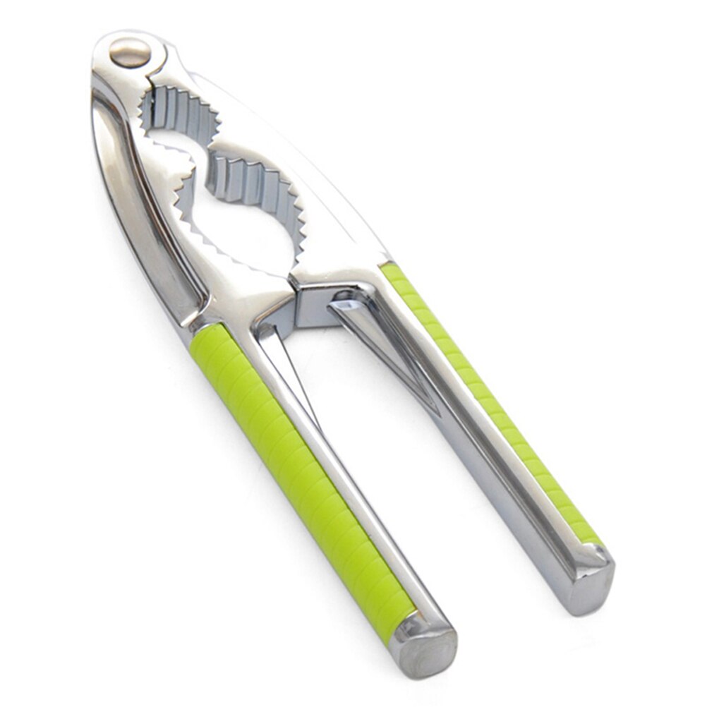 Stainless Steel Nutcracker Kitchen Tool Multi-Function Nut Cracker Sheller Walnut Cracker Plier Metal Opener Tool: Default Title