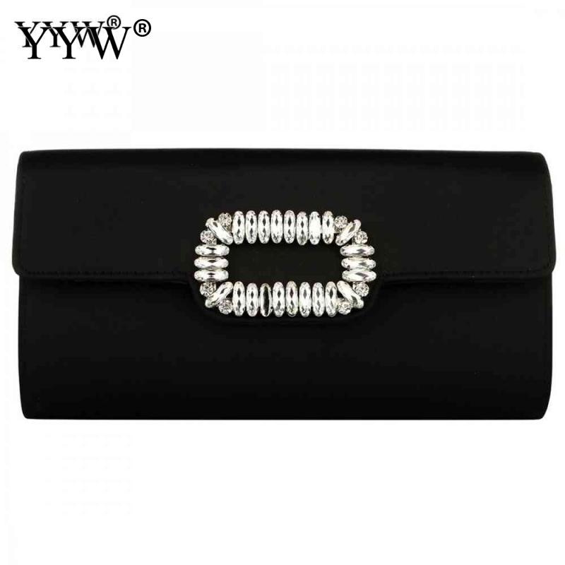 Women Silk Noble Crystal Beaded Evening Bag Wedding Clutch Purse Rhinestone Binding Evening Purse For Wedding Prom Event