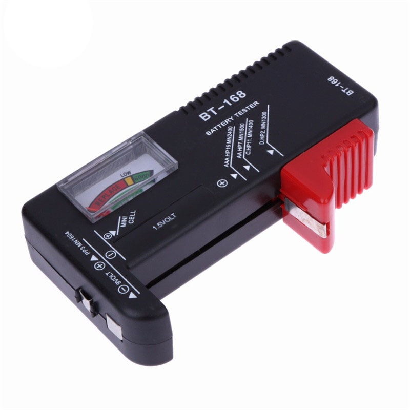 BT168 Portable Universal Digital Battery Tester Volt Checker For AA AAA 9V Button Multiple Size Battery Tester Checker