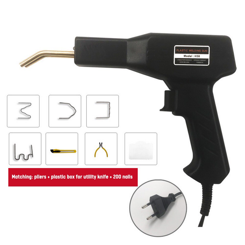 50W Plastics Welders Garage Tools Handy Staplers Machine Staple PVC Repairing Machine Car Bumper Repairing Welding Tools
