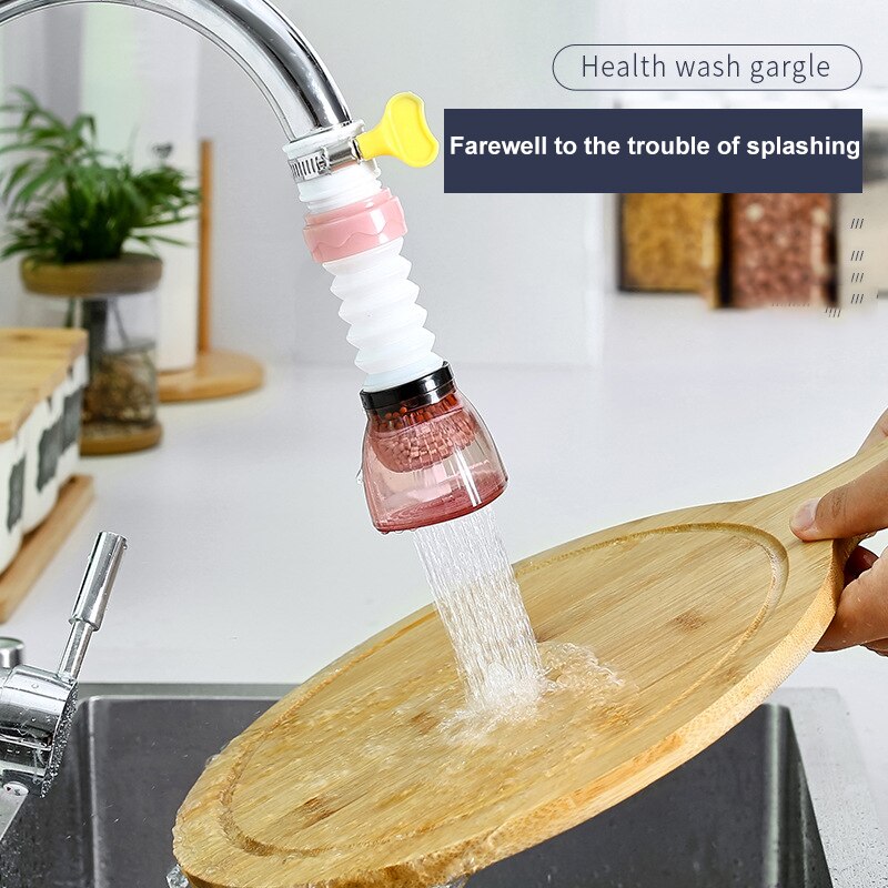 360 Degree Rotating Faucet Extenders Adapter Universal Anti Splash Filter Tap Sprayer Nozzle Retractable Faucet Extender Home
