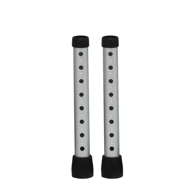 1 par 28.6mm rollator med hjul fotrör diameter 5 tum riktat hjul fotrör bromsrullstol med 3 tum universalhjul: 28.6mm fots rör