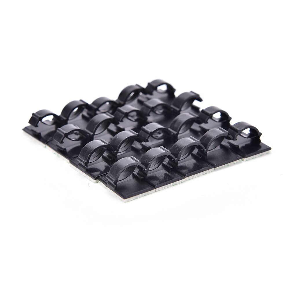 20Pcs Adhesive Car Cable Organizer Clips Kabelhaspel Cable Holder Cord Management Bureau Draad Tie Fixer