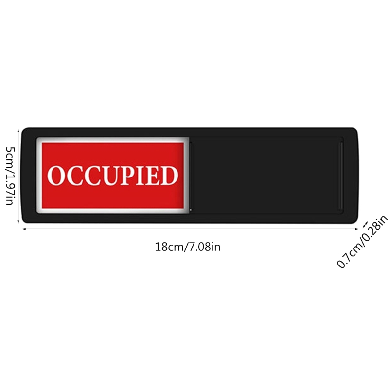 Easy to Use Sliding Door Sign Occupied/Vacant Door Signs Know When to Enter Vacant or In Use Slider Door Indicators