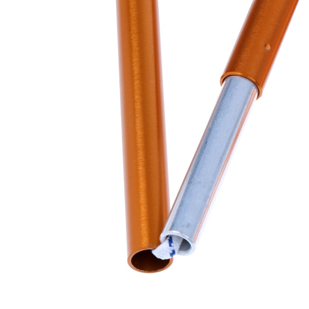 Lightweight Durable Aluminum Alloy Pole Camping Tent Awning Frame Replacement 355cm Φ8.5mm Yellow