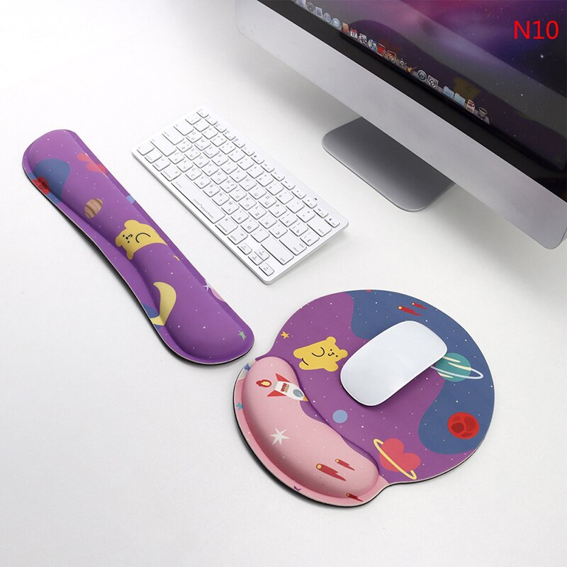 1Pc Keyboard Wrist Rest Pad Mouse Keyboard Wrist Rest Support Pad Set Ergonomic Wrist Cushion Support With Memory Foam: N10