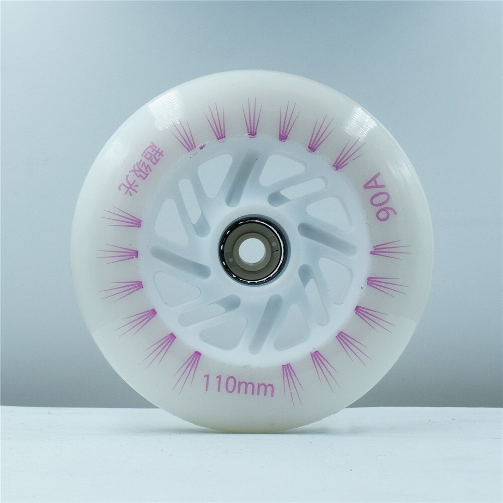 verrotten farbe LED skaten Rad inline Geschwindigkeit scheint Rollschuhe ruedas 110mm 100mm 90mm Rolle skaten reifen blau grün weiß lila 8 stücke
