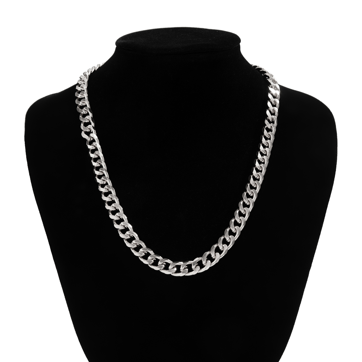 Kunjoe colar de corrente cubana simples para homens, cor dourada/corrente de alumínio de metal preto no pescoço, gargantilha, joias para festa, presente diy masculino: Vermelho-marrom