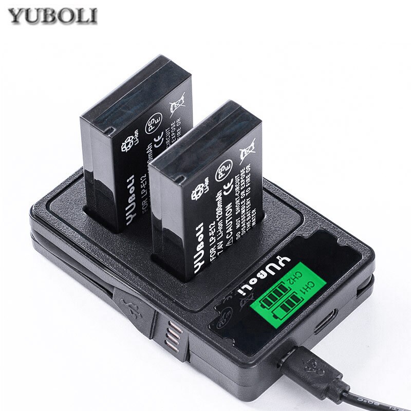 4x LPE12 LPE12 LP E12 Camera Battery AKKU for Canon M 100D Kiss X7