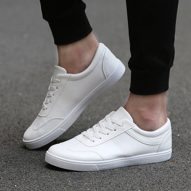Zapatos deportivos mænd tennissko snørebånd åndbare lædersneakers tenis hombre man fitness sko chaussures homme sneakers