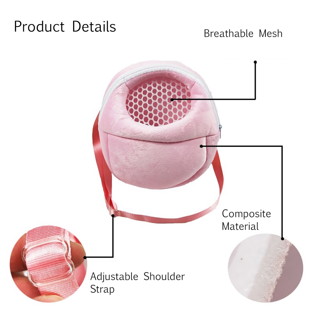 Suministros para mascotas, bolsa portátil para mascotas pequeñas, bolsa de transporte transpirable para hámster erizo, bolsas para animales al aire libre, bolsos, mochila de viaje