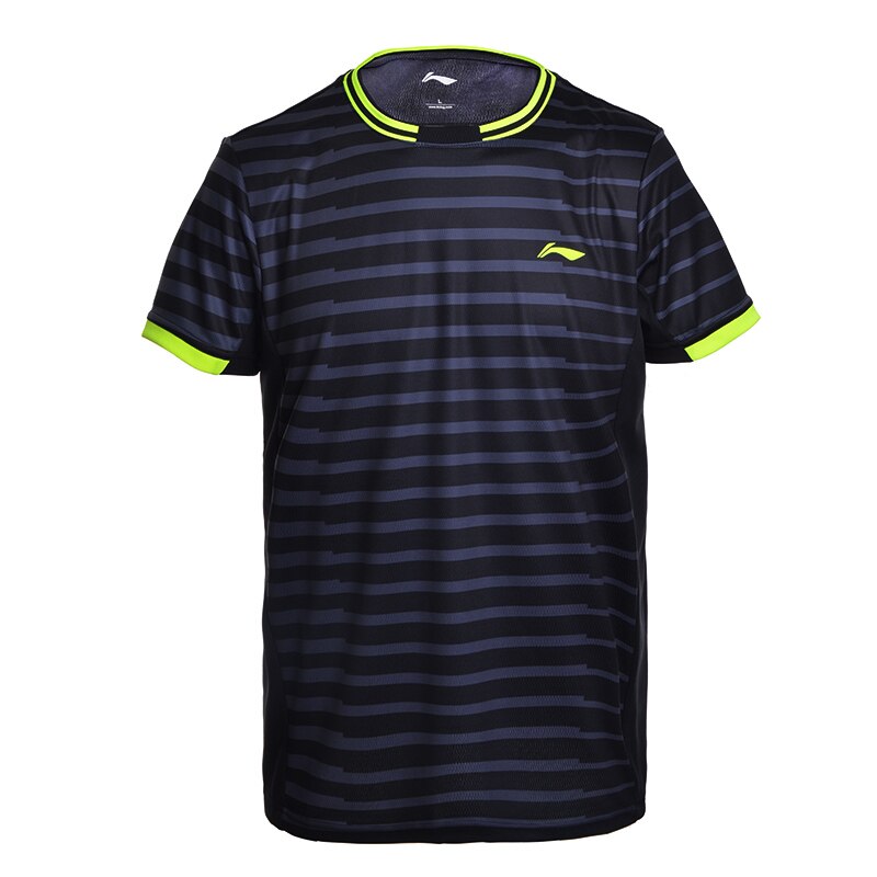 Li-Ning Uomini Badminton Camicette A SECCO Traspirante Regular Fit Sport T-Camicette Fodera li ning Tee AAYM143 MTS2646: XXXL / AAYM143-4H