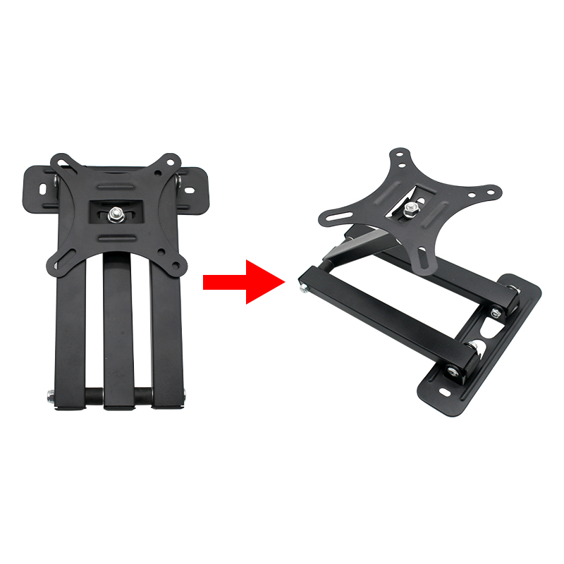Colgador de TV plegable para interiores RV, soporte para Monitor de 14-42 pulgadas, elevador de techo para coche, cocina ajustable, comedor, caravana, habitación, soporte para TV