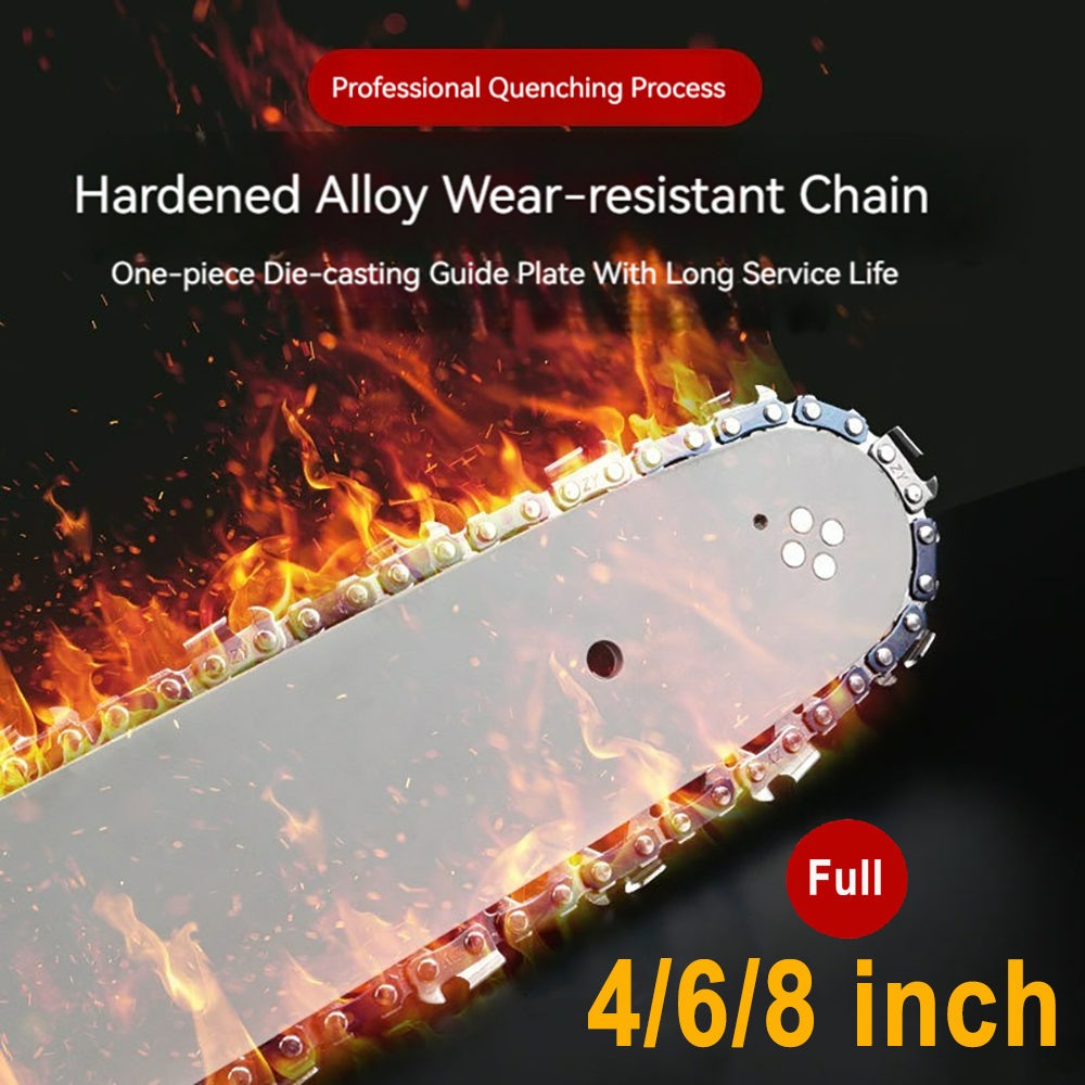 4"/6"/8" Inch Chain Saws Blade for Cutting Wood 1/4"LP 0.043" Gauge 28/37/45DL Mini Chainsaw Chains Electric Chains Replacement