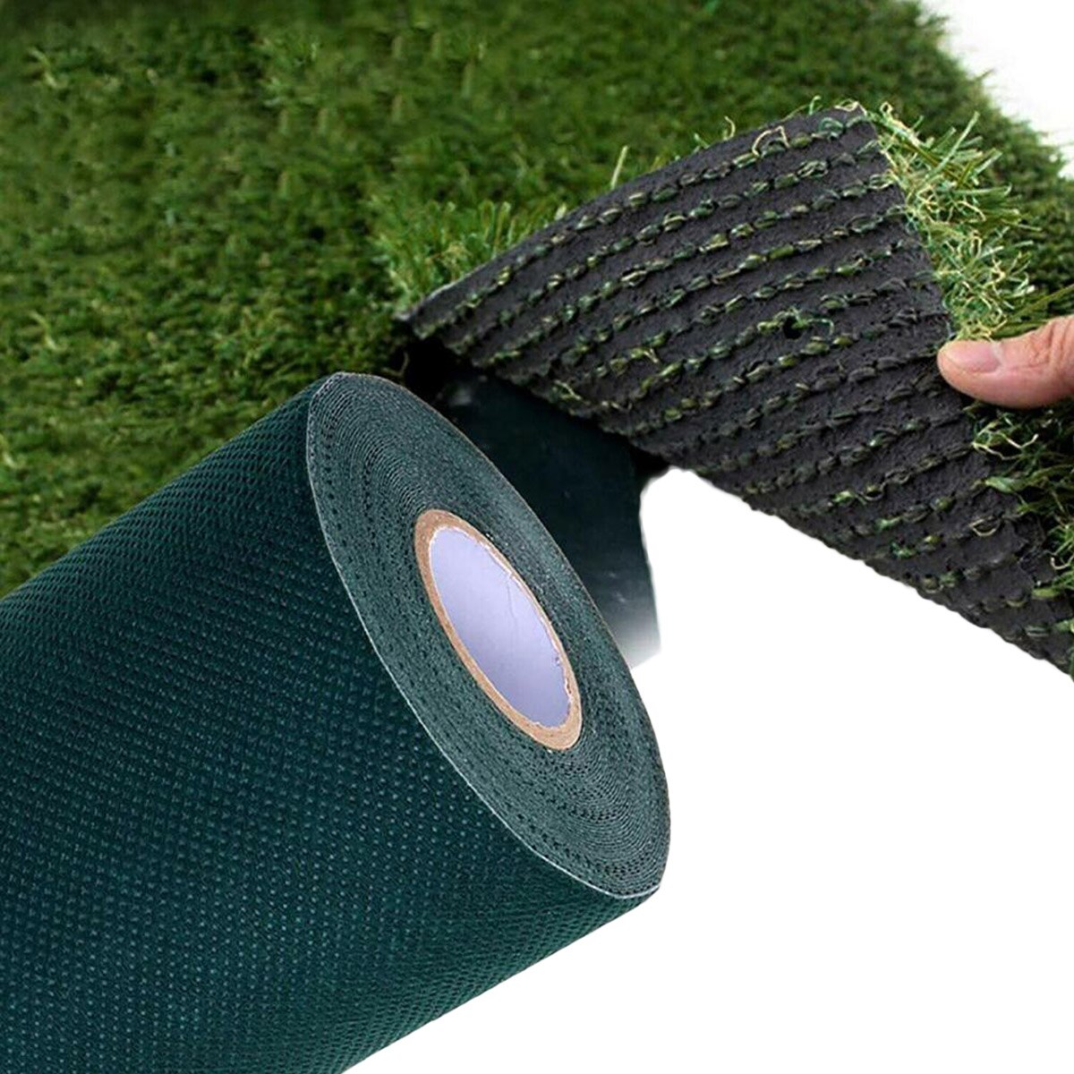 15cm konstgräs självhäftande tyg non-woven stark vidhäftning halkfri öka friktion gräsmatta självhäftande tejp