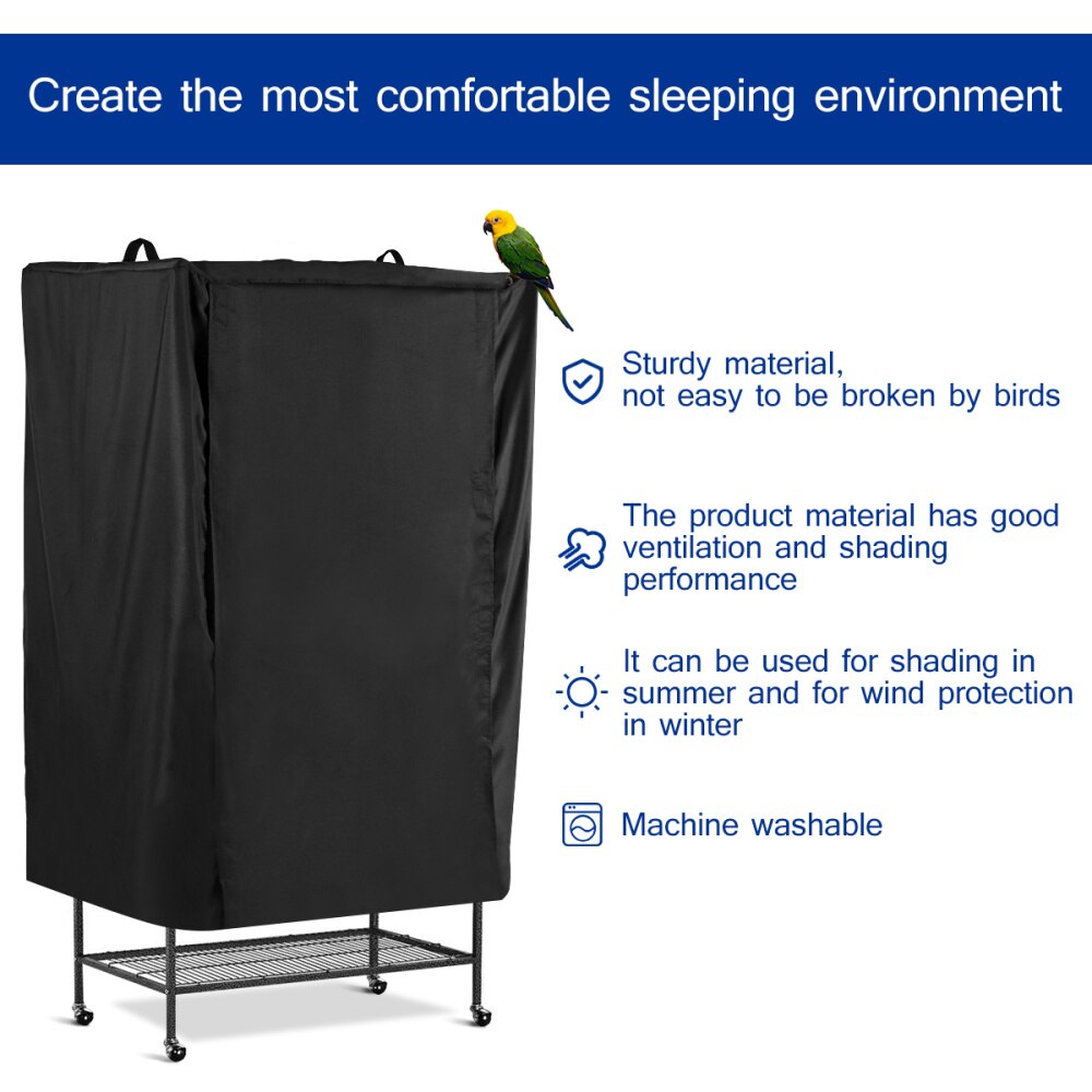 Vogelkooi Cover Ademend Stofdicht Praktische Schaduw Cage Kleren Opknoping Stofkap Jurk Pak Jas Opbergtas Case
