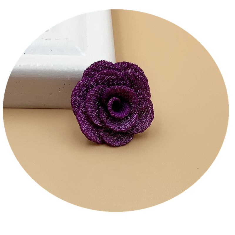 Flor pequeña hecha a mano de 2,5 CM, rosa pequeña tridimensional, pétalo Multicolor, flor pequeña, accesorios para el cabello DIY, 24-48 Uds.