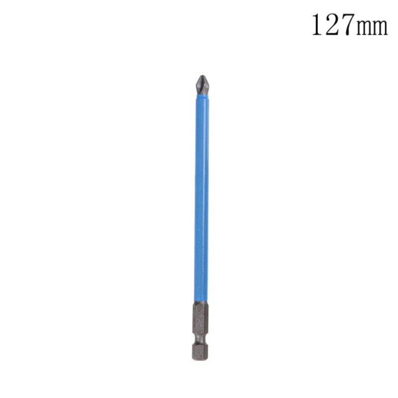 S2 Steel PH2 Anti Slip Electric Screwdriver Bit Magnetic Phillips Tip 1/4" Hex Shank 25mm 50mm 65mm 70mm 90mm 127mm 150mm: 127mm