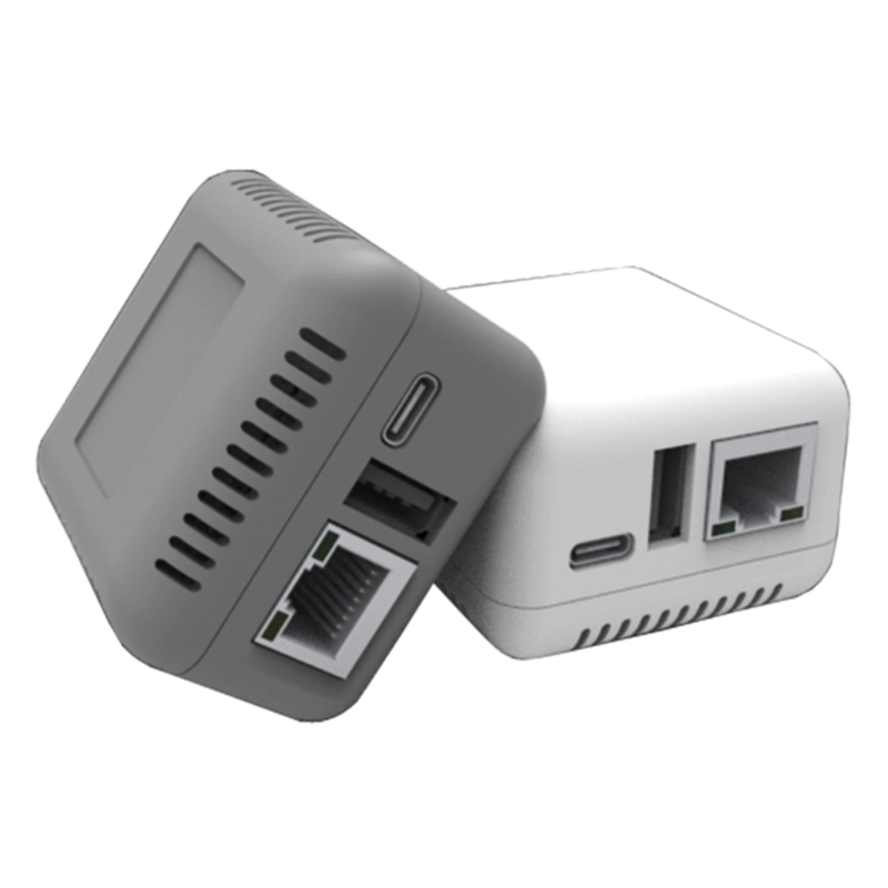 1pc np330 nettverks-usb 2.0 utskriftsservere usb 2.0 mini-skriverservere 100 mbps  rj45 lan-tilkobling for android-telefoner datamaskin