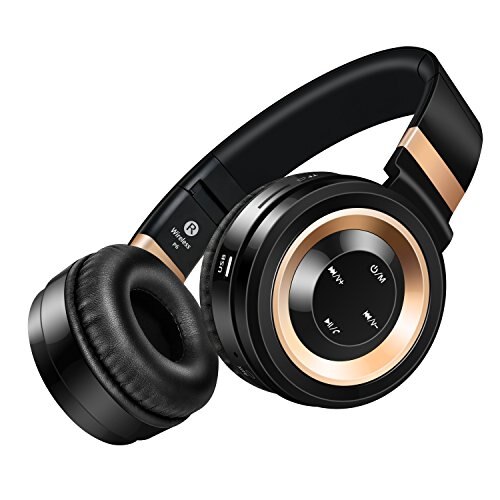 LemonMan P6 Wireless Bluetooth auriculares with Mic Support TF Card FM Radio Stereo Bluetooth Headset For iPhone Xiaomi MP3: gold