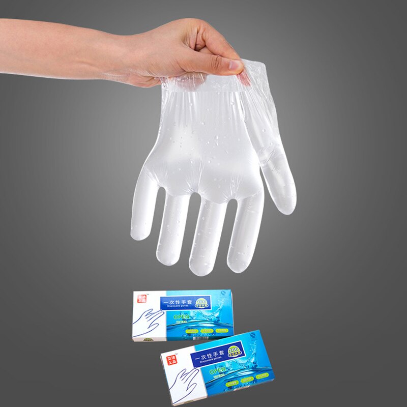 100 Stuks Pack Wegwerphandschoenen Pe Transparante Keuken Koken Handschoenen