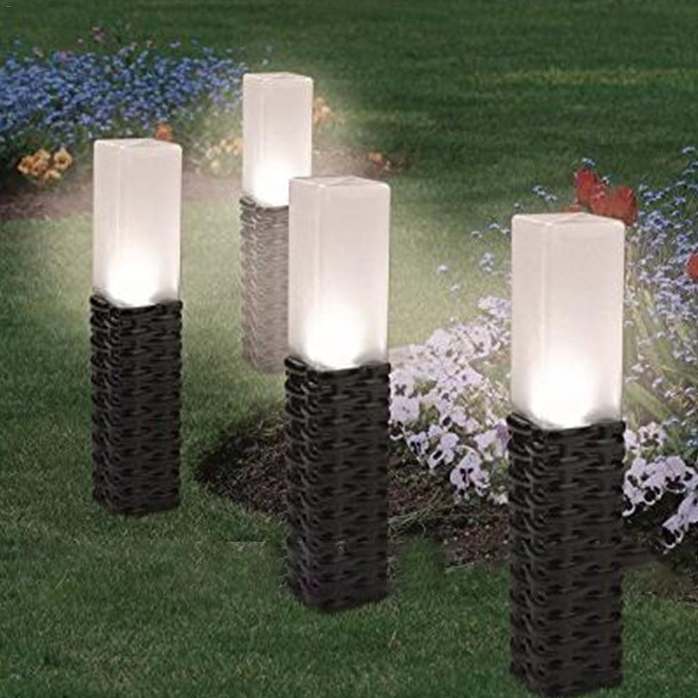 Arrvials Waterdichte Solar Rotan LED Lamp Plastic Rotan Landschap Gazon Tuin Licht Outdoor Road Decoratie