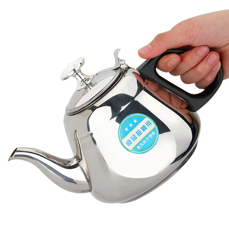 stainless steel teapot non-magnetic European style coffee pot home hotel with filter induction cooker