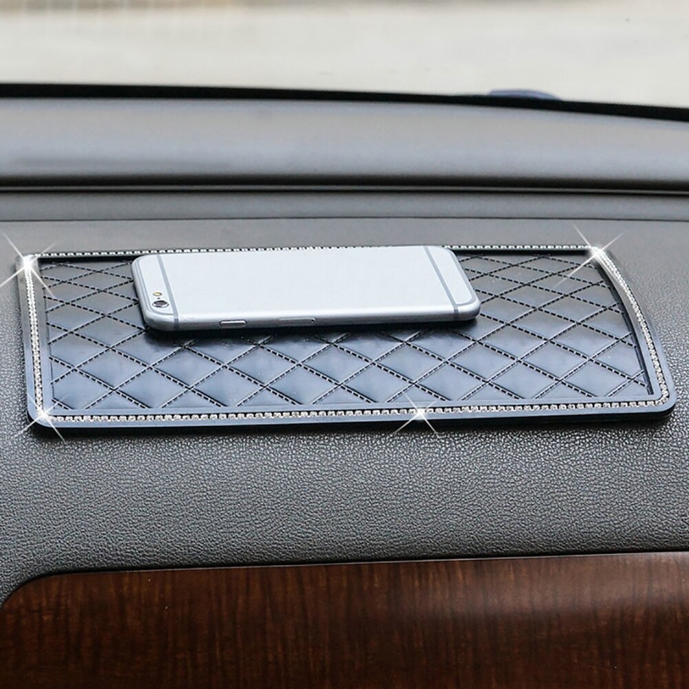 Tappetino antiscivolo per telefono nel cruscotto dell'auto Rhinesto Tappetino antiscivolo gadget antiscivolo Tappetino appiccicoso Pannello Tappetino automatico Fissare oggetti per auto