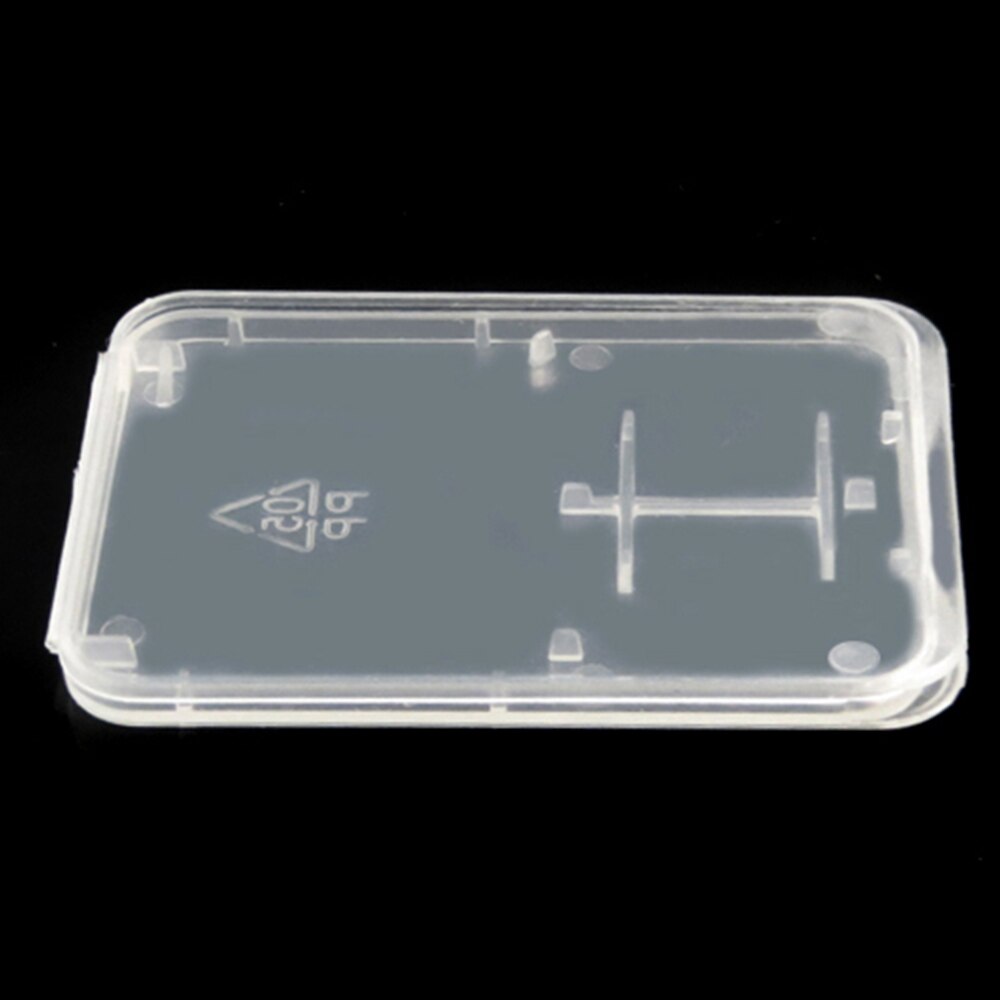Étui en plastique transparent pour cartes SD/SDHC/TF, boîte de rangement pour cartes mémoire, Standard, 100 pièces/lot