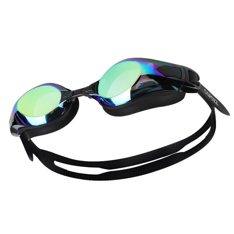 COPOZZ Schwimmen Brille Myopie Unterstützung 0-1,5 zu-5 Anti fog UV Protecion Schwimmen Gläser Dioptrien Fit für erwachsene Männer Frauen: Mirror Gold