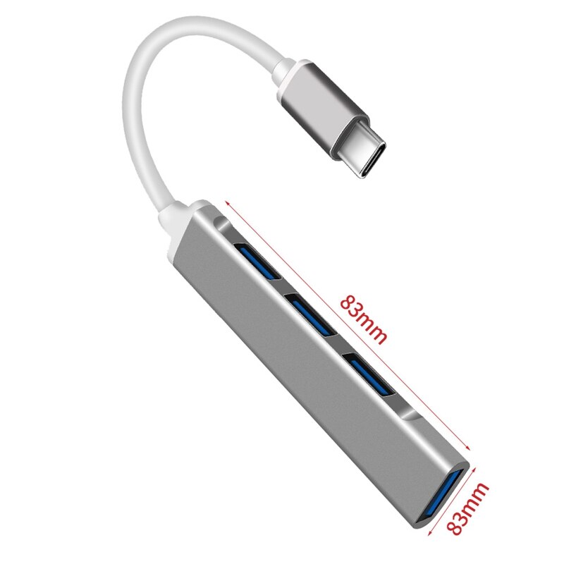 Usb c hub usb 3.0 hub type c usb splitter usb -c 3.1 multi port dock adapter til mac book pro air imac pc computer tilbehør