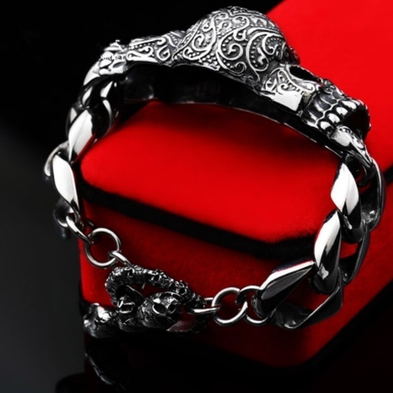 Jahrgang gotisch Persönlichkeit Punk-Trend Männer Punk Schädel Armbinde & Armreif Schmuck