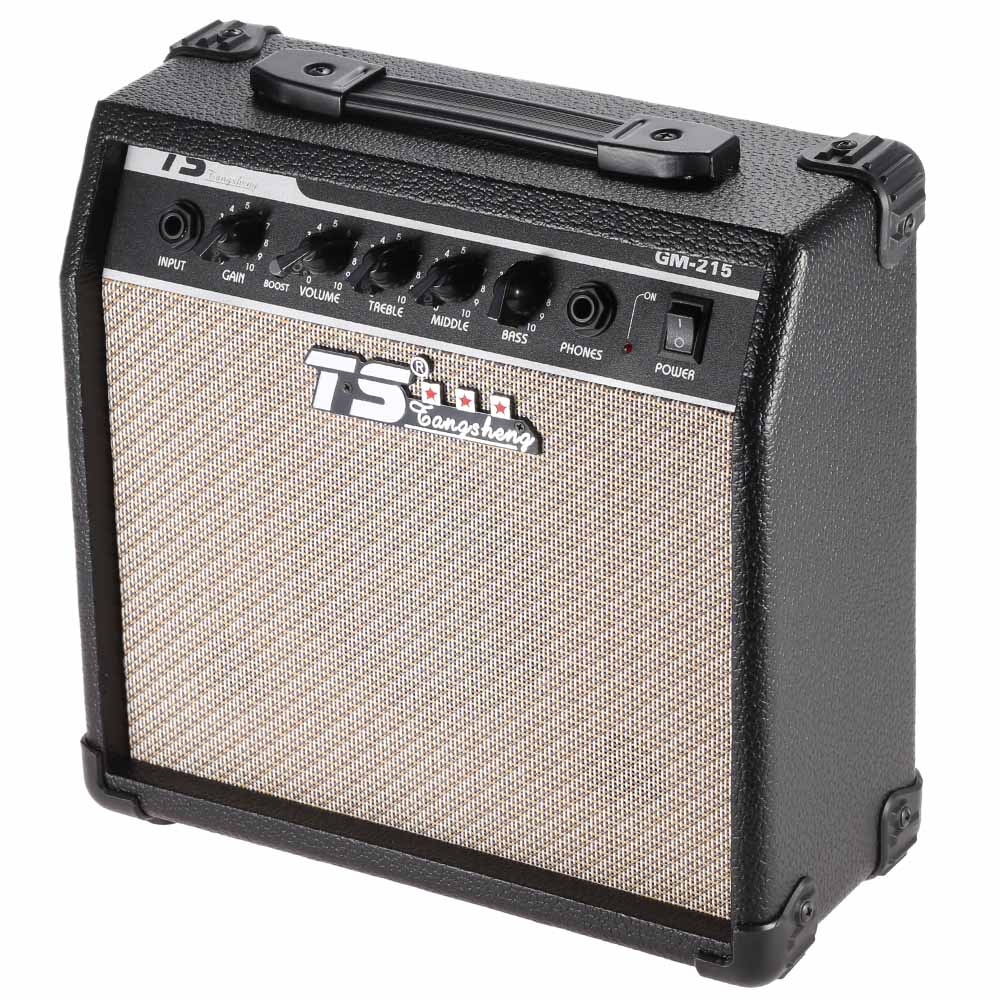 GM-215 15W guitare électrique amplificateur ampli distorsion avec 3 bandes EQ 5 "haut-parleur 6.35mm entrée guitare ampli 110V offre spéciale