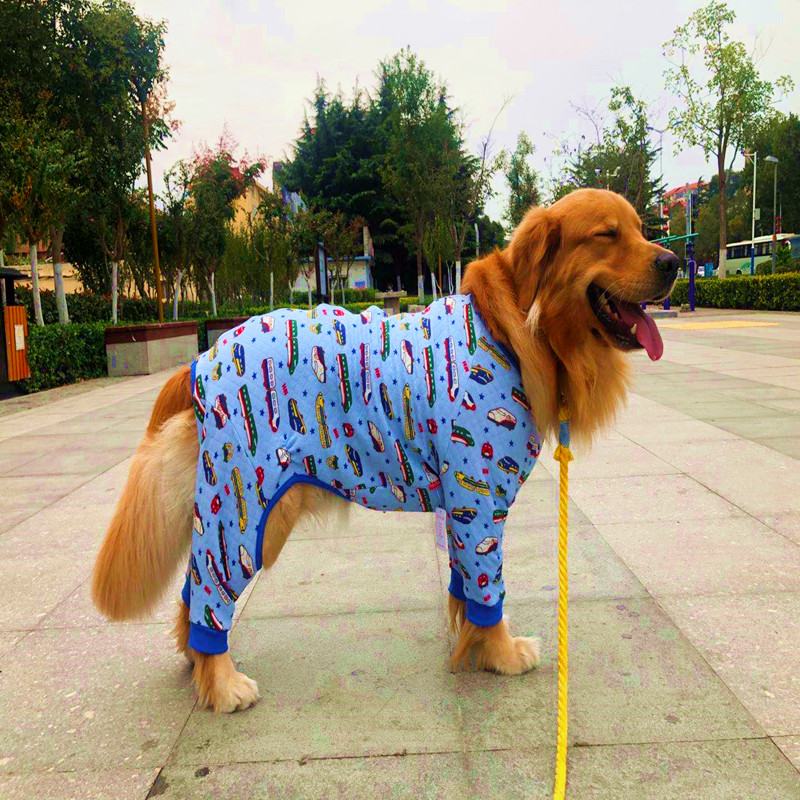 Large dog pajamas Dog warm pajamas Big four-legged dog costume Golden retriever bulldog big dog clothes