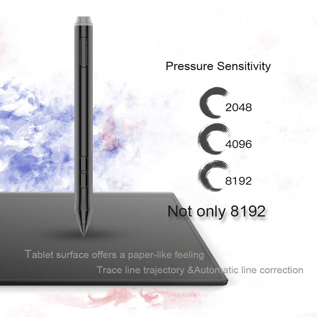 VEIKK Graphics Drawing Tablet with 8192 Pressure Sensitivity Battery-Free Passive Pen Digital Pad Tablet Graphic Illustrator A50