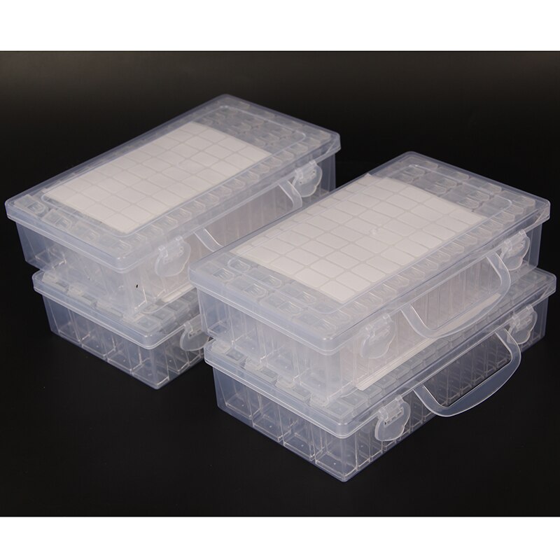 Diamant Schilderen Gereedschap S Opbergdoos 64 Slot Rhinestone Container Steen Diamant Borduurwerk Case Sieraden Boor Organizer