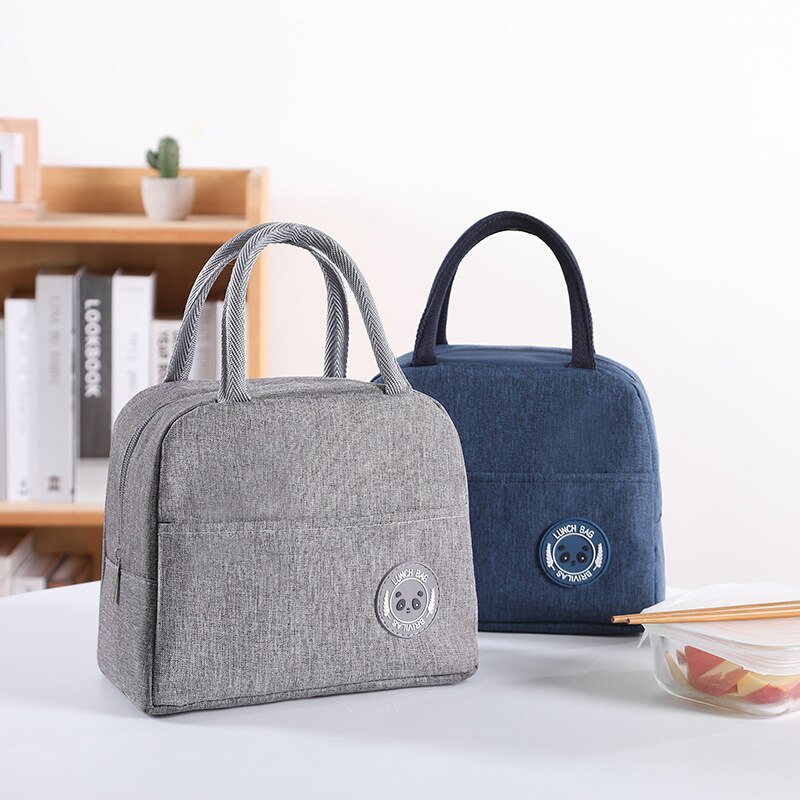 1Pcs Verse Koeler Zakken Waterdichte Nylon Draagbare Rits Thermische Oxford Lunch Tassen Voor Vrouwen Handige Lunchbox Tote Voedsel tassen