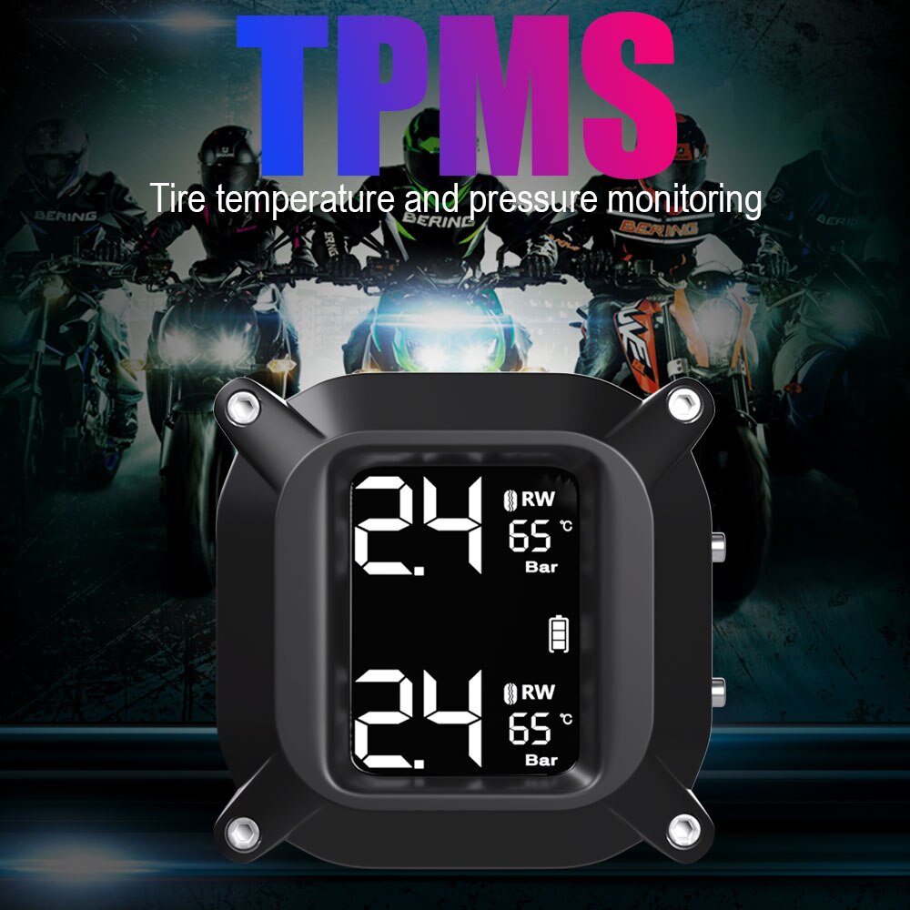 TPMS Per Moto - Sistema Monitoraggio Pressione Pneumatici Con Allarme - Controllo Temperatura E Pressione In Tempo Reale - Foto 7