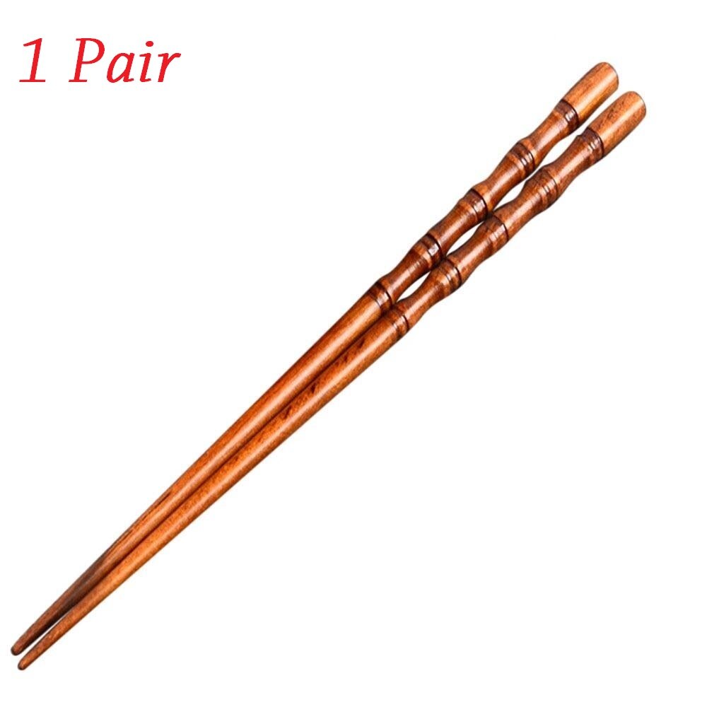 1/3/5 pairs Natural Bamboo Wooden Japanese Chopsticks sushi sticks Chinese Food Chopstick Set Dinnerware: 6