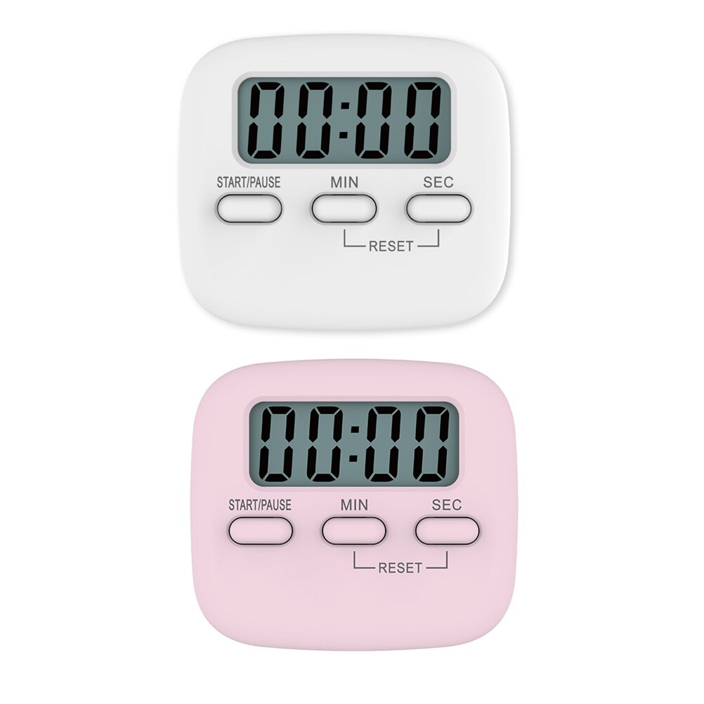 1pcs Kitchen Timer Big Digits Loud Alarm Magnetic Backing Stand with Large LCD Display for Cooking Baking Sports Games