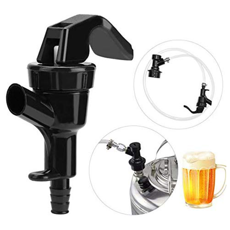 Robinet de pique-nique robinet de fête de fût-homewer Keg ligne de verrouillage à billes distributeur de fût de bière robinet avec collier de serrage