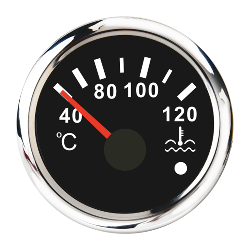 40-120 ℃ wskaźnik temperatury wody 52mm termometr wodny czerwony podświetlany wskaźnik temperatury wody z niskim alarmem dla motocykla łodzi motorowych: BS
